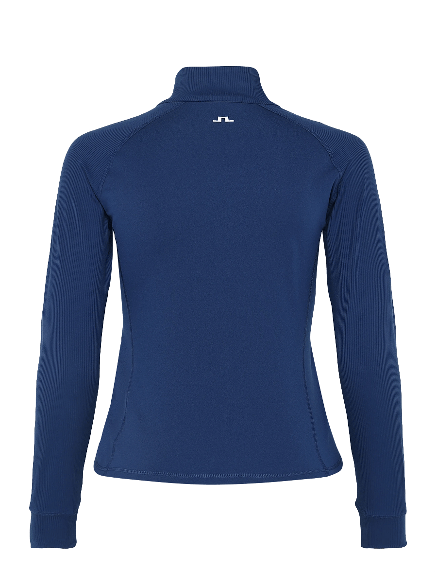 J. Lindeberg - Mel Rib Mid Layer - oberteile - estate blue - 2