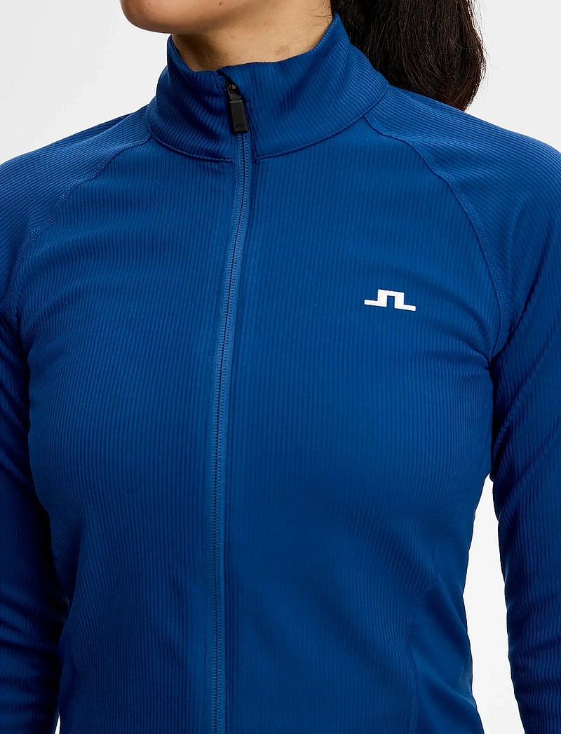 J. Lindeberg - Mel Rib Mid Layer - oberteile - estate blue - 4