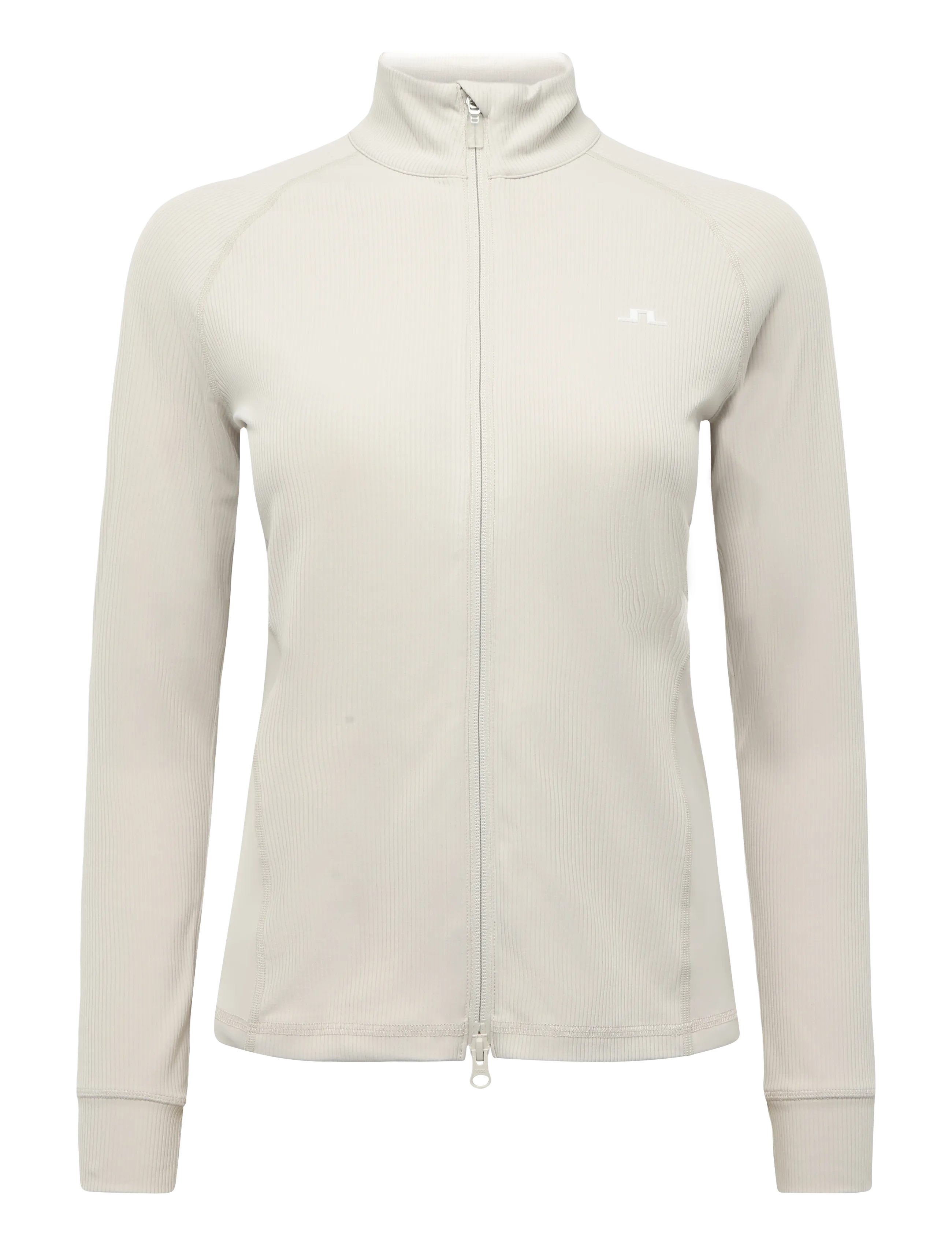 J. Lindeberg Mel Rib Mid Layer - Fleece og mellomlag - MOONBEAM / cream