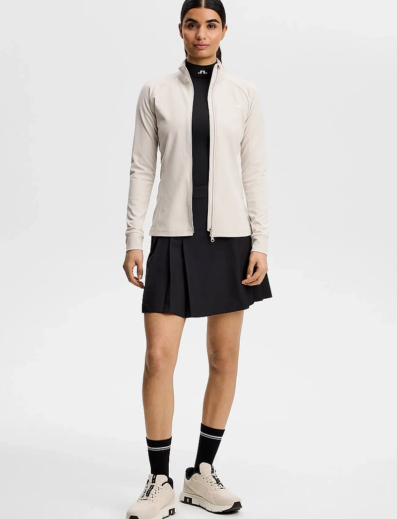 J. Lindeberg - Mel Rib Mid Layer - oberteile - moonbeam - 3