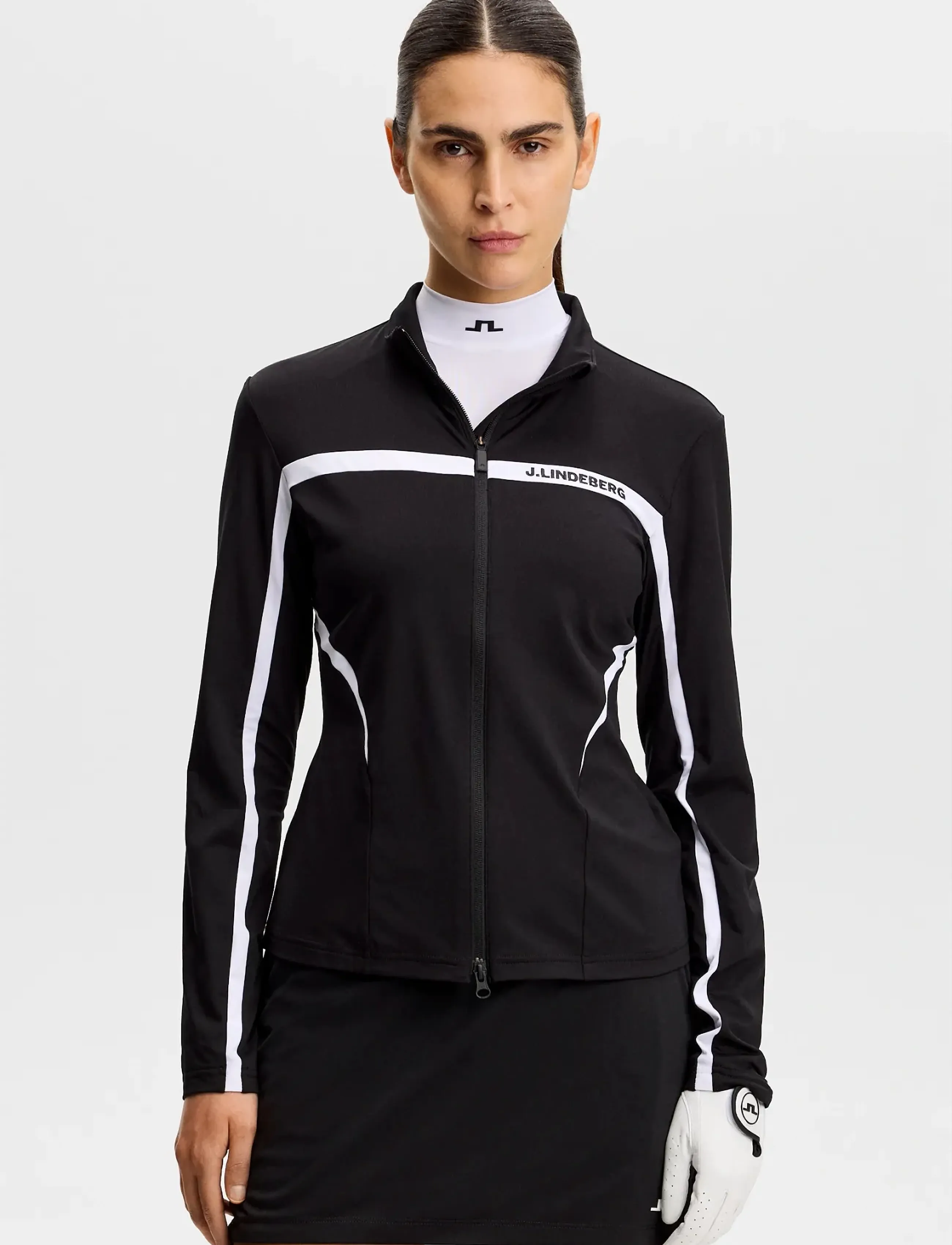 J. Lindeberg Janice Mid Layer, M, Sport Jackets, Schwarz - Golf Frauen