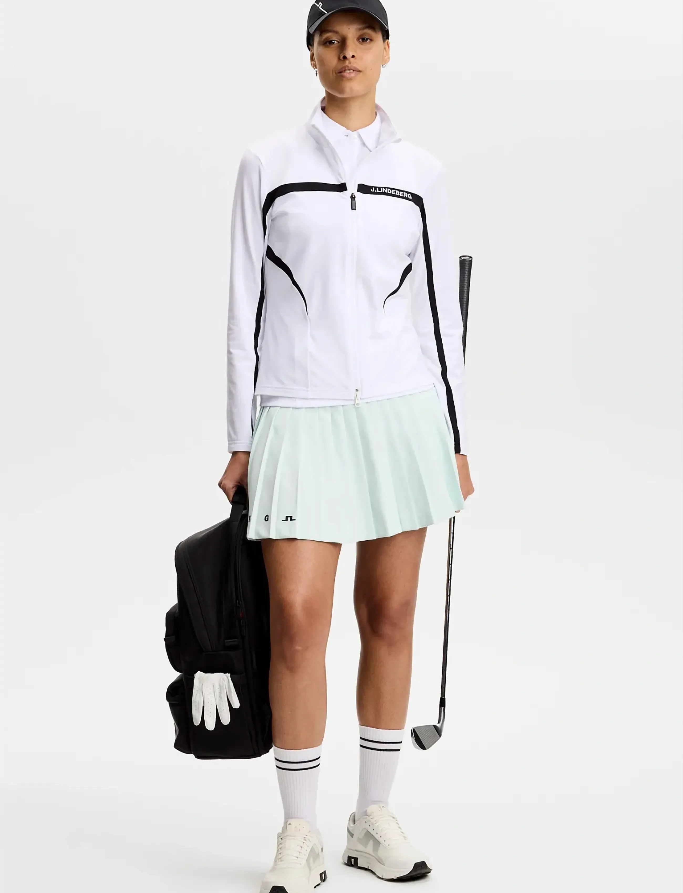 J. Lindeberg - Janice Mid Layer - golf jackets - white - 4