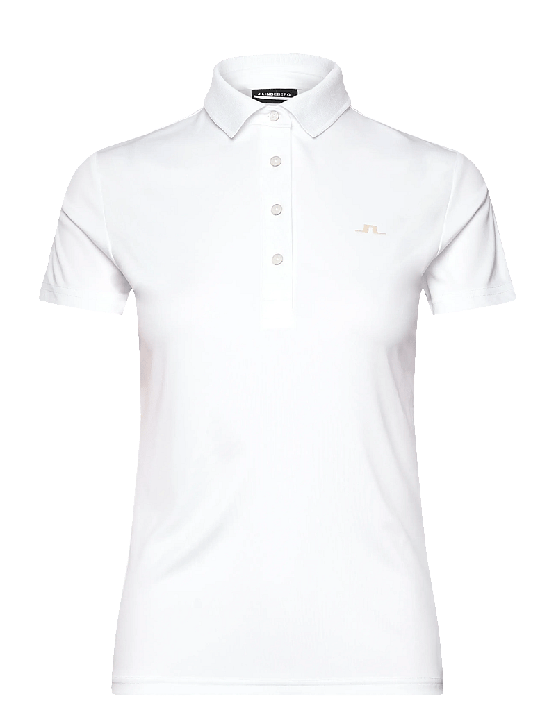 J. Lindeberg - Cassie Polo - toppar & t-shirts - white - 1