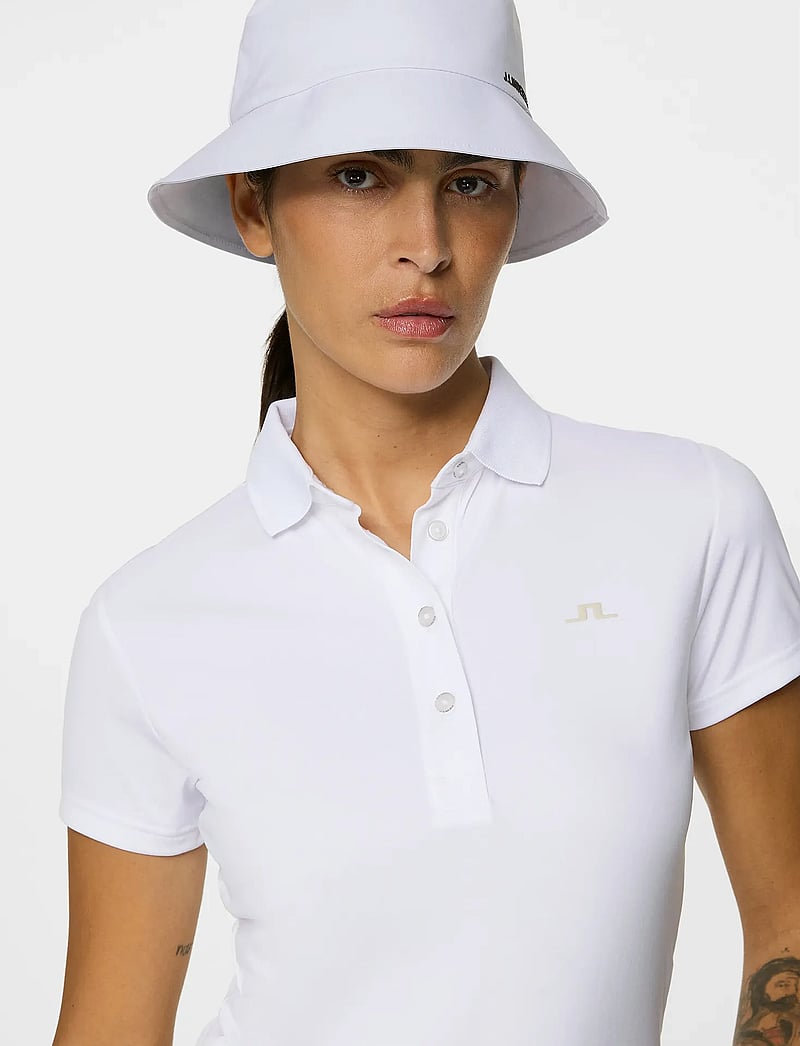 J. Lindeberg - Cassie Polo - toppar & t-shirts - white - 5