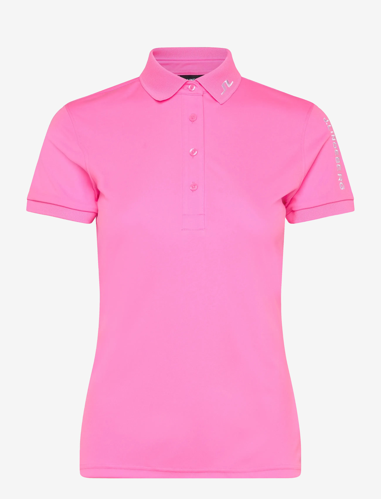 J. Lindeberg - Tour Tech Polo - oberteile & t-shirts - eosine pink - 1