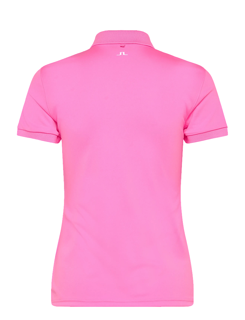 J. Lindeberg - Tour Tech Polo - toppar & t-shirts - eosine pink - 2