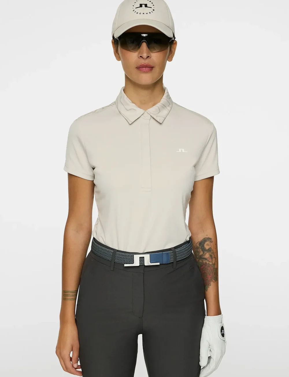 J. Lindeberg - Cara Polo - oberteile & t-shirts - moonbeam - 0