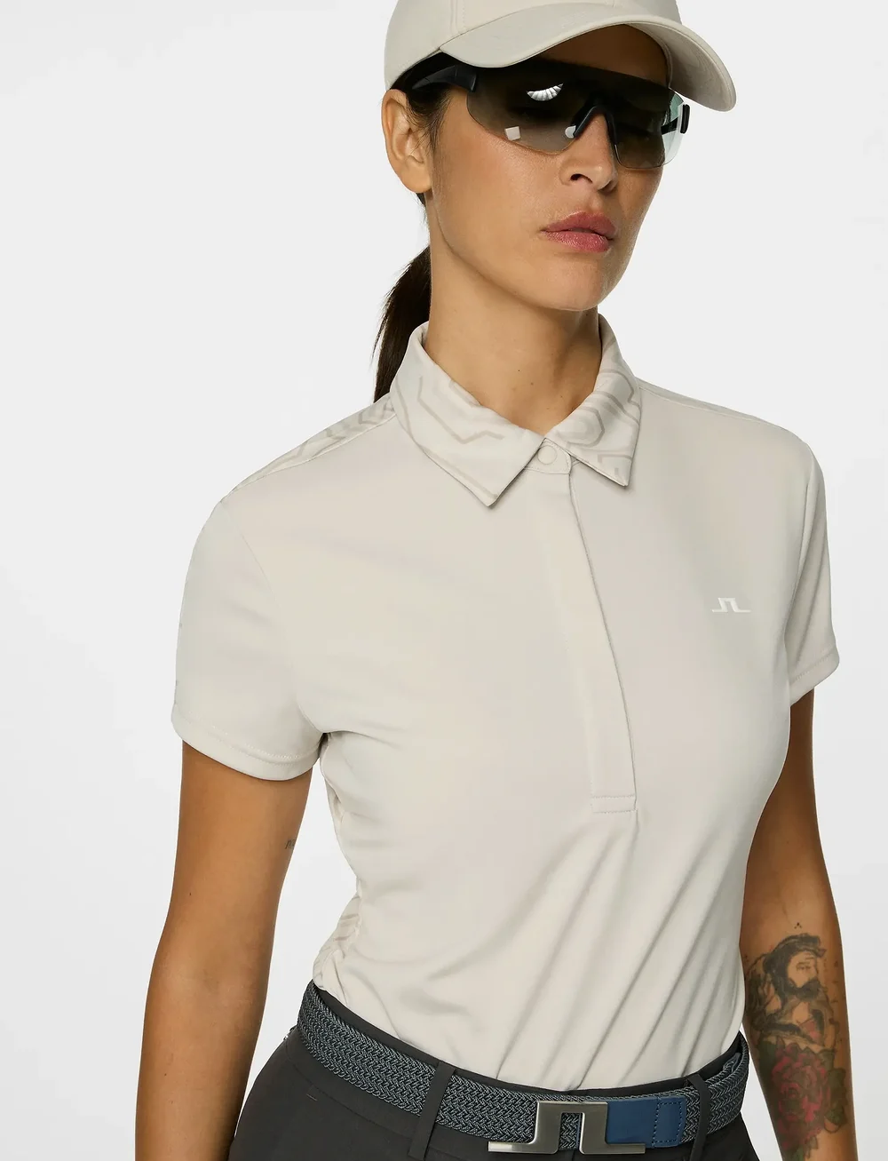 J. Lindeberg - Cara Polo - oberteile & t-shirts - moonbeam - 5
