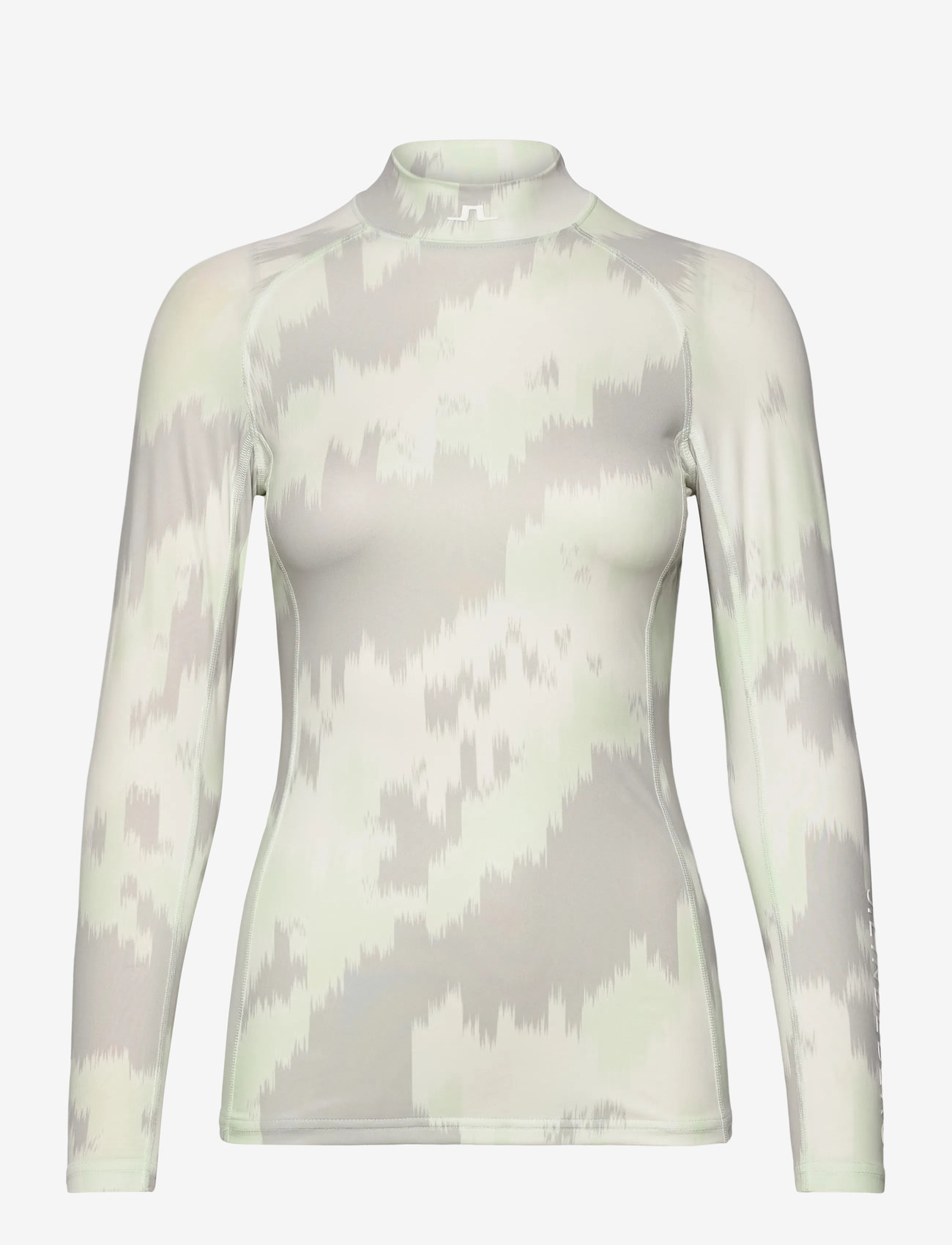 J. Lindeberg - Ella Print Compression Top - longsleeved tops - warp ambrosia l - 1