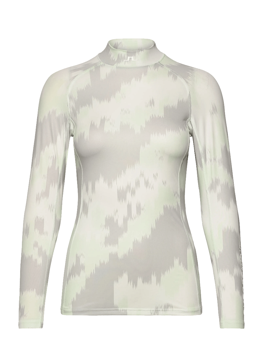 J. Lindeberg - Ella Print Compression Top - warp ambrosia l - 1