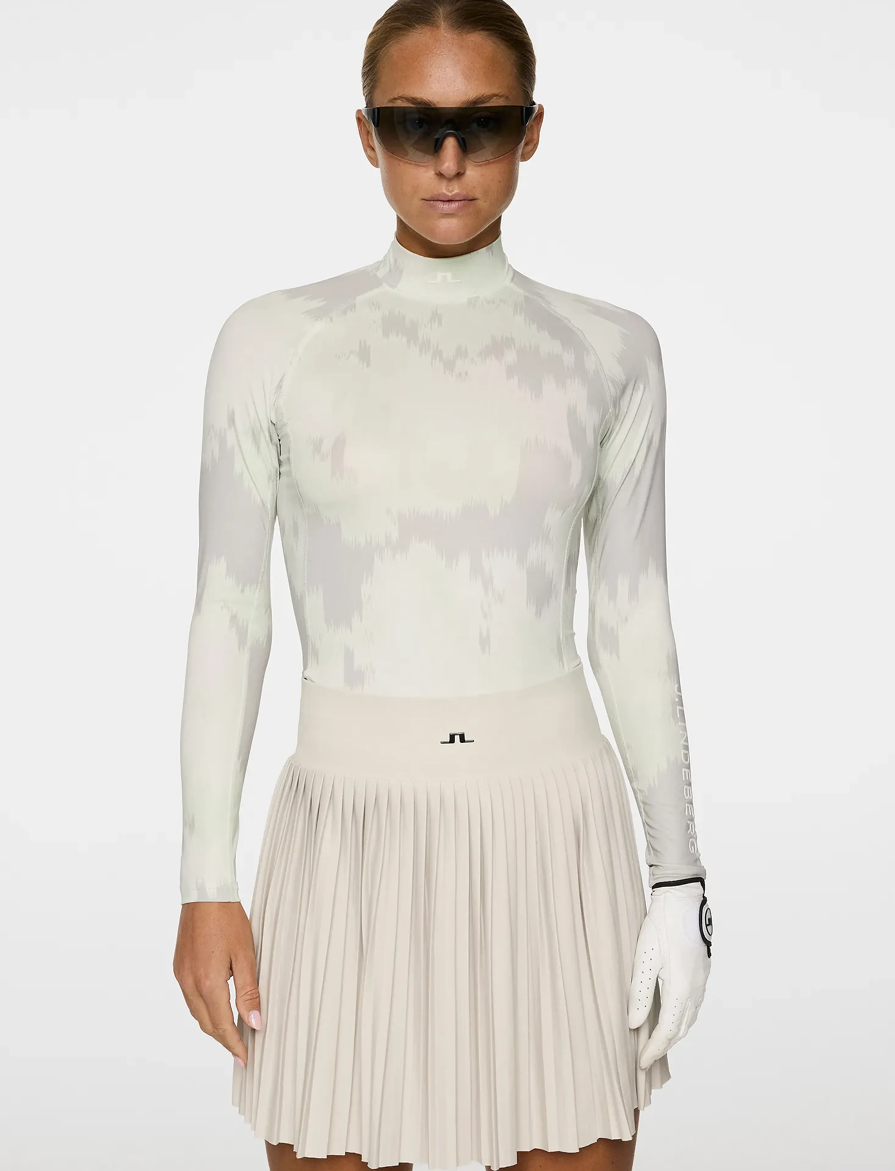 J. Lindeberg Ella Print Compression Top, XS, Multi/patterned, Sports Overdele & T-shirts > Sport Long Sleeve Overdele, Dame