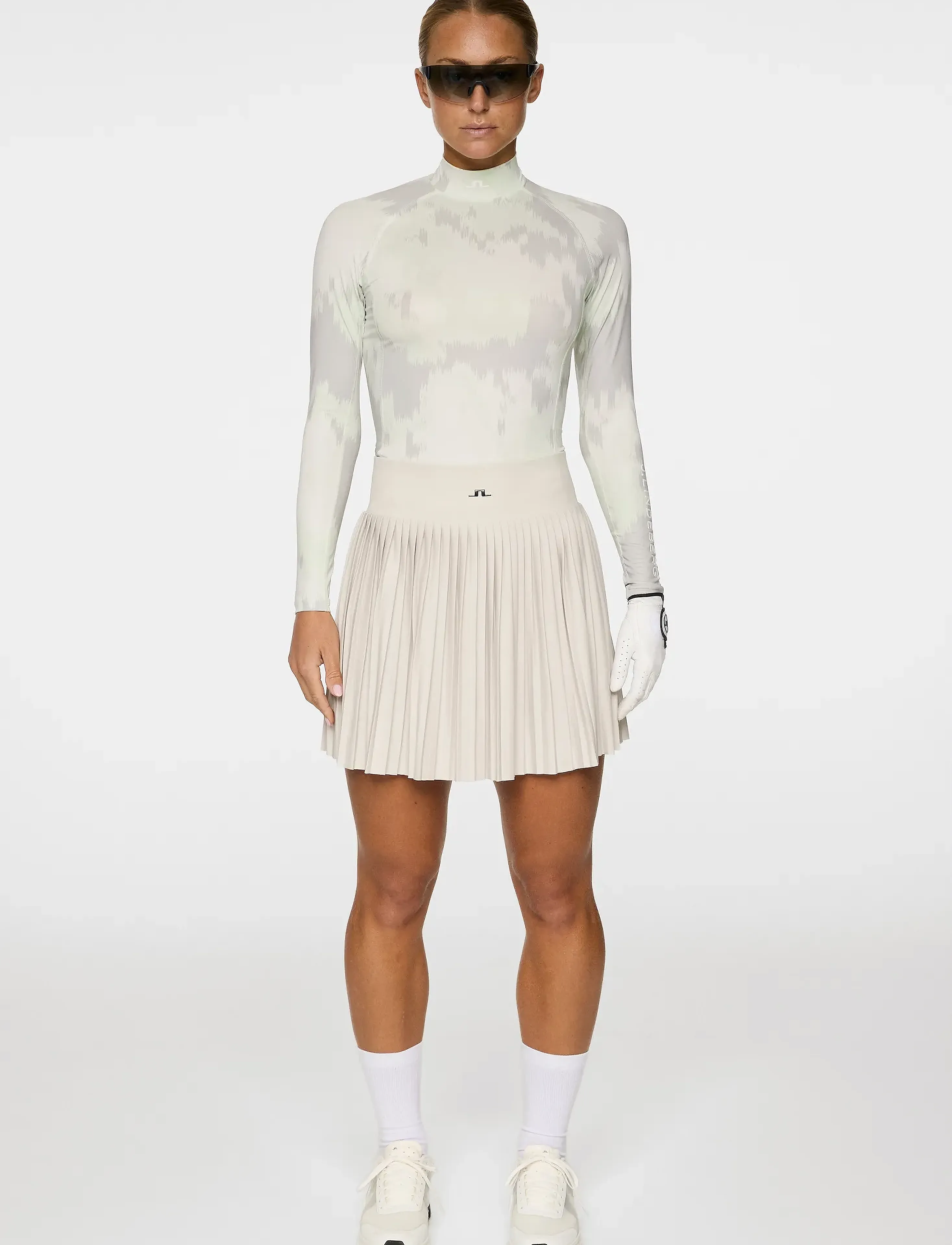 J. Lindeberg - Ella Print Compression Top - warp ambrosia l - 5