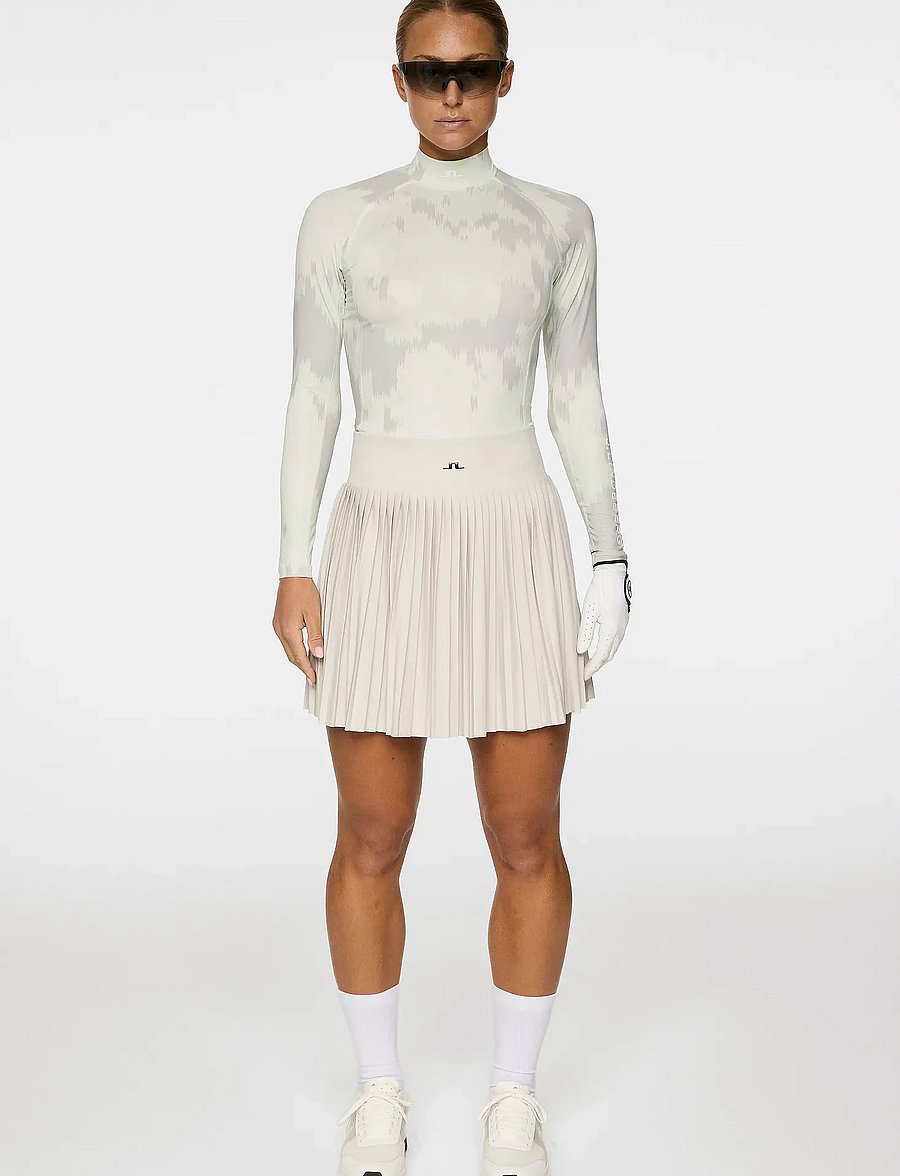 J. Lindeberg - Ella Print Compression Top - warp ambrosia l - 5
