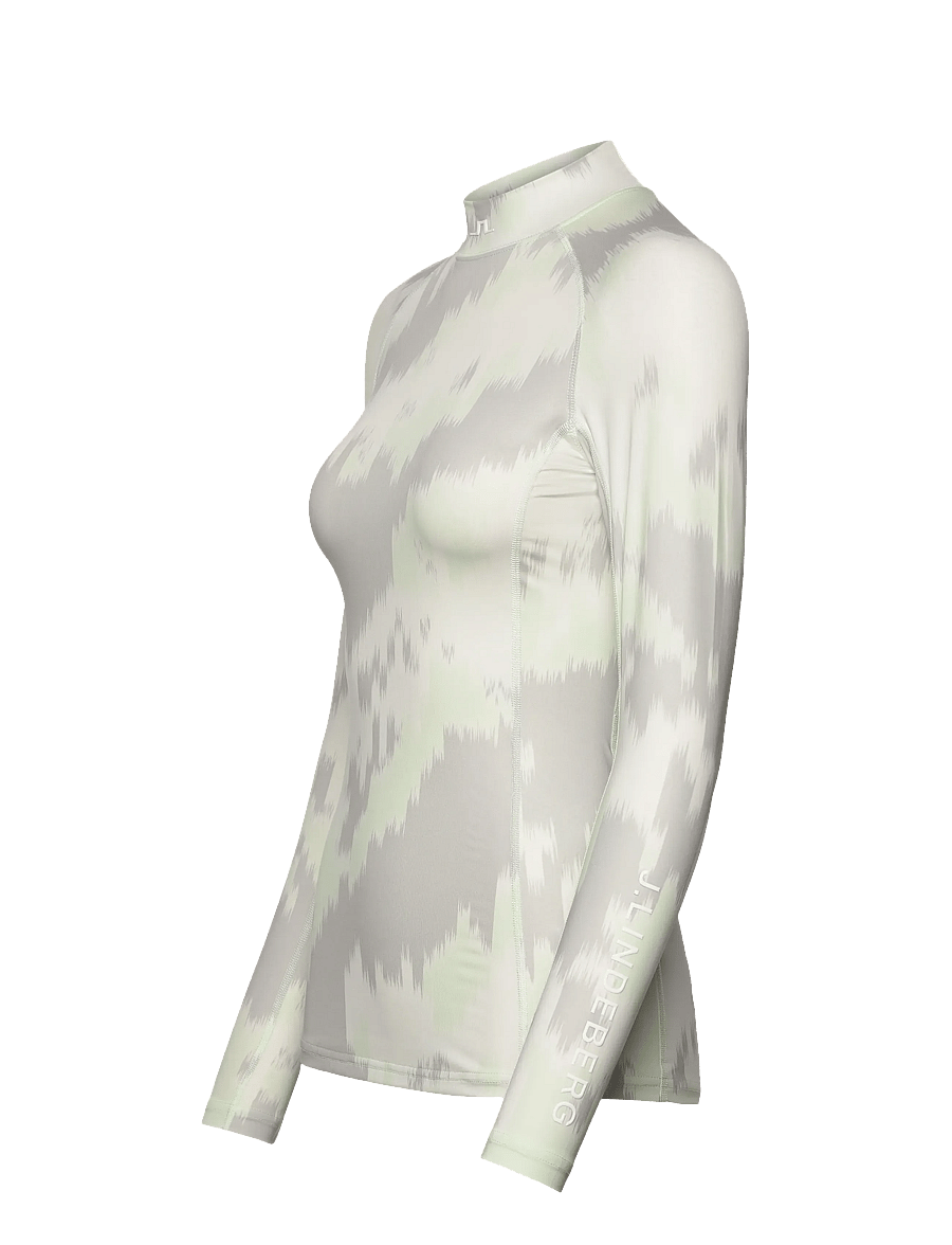 J. Lindeberg - Ella Print Compression Top - warp ambrosia l - 3
