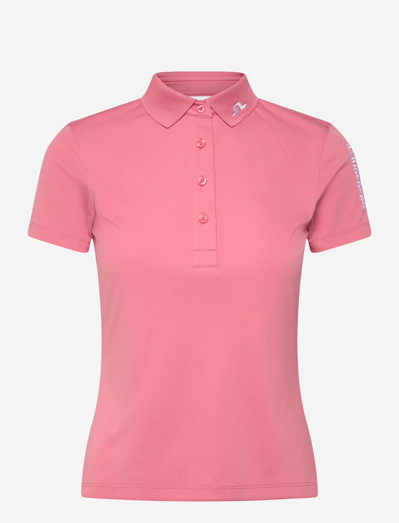 J. Lindeberg - Tour Tech Polo - toppar & t-shirts - flamingo plume - 1