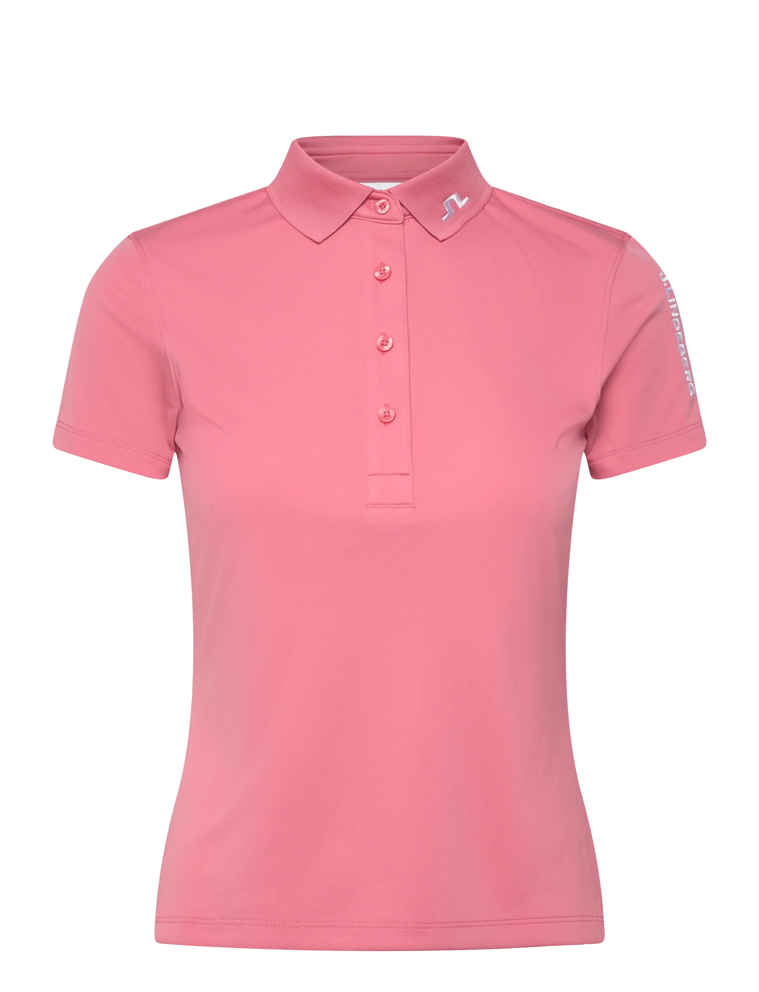 J. Lindeberg Tour Tech Polo - Vis alt - FLAMINGO PLUME / pink/rose