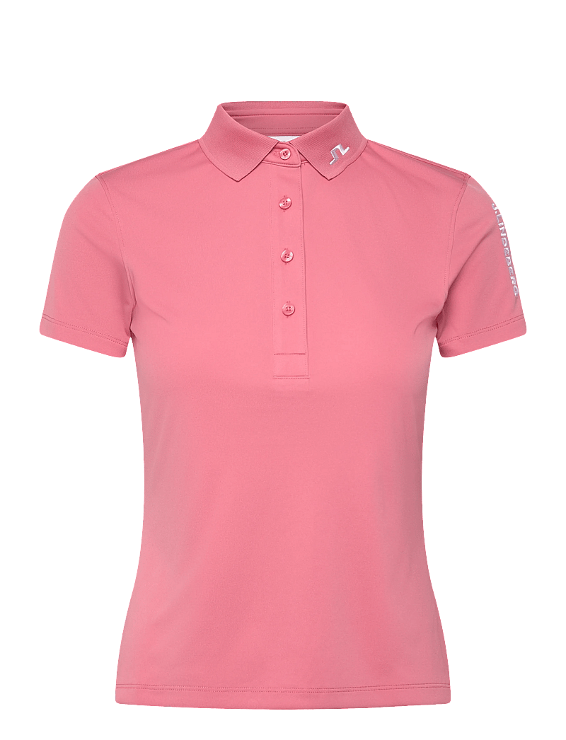 J. Lindeberg - Tour Tech Polo - toppar & t-shirts - flamingo plume - 1