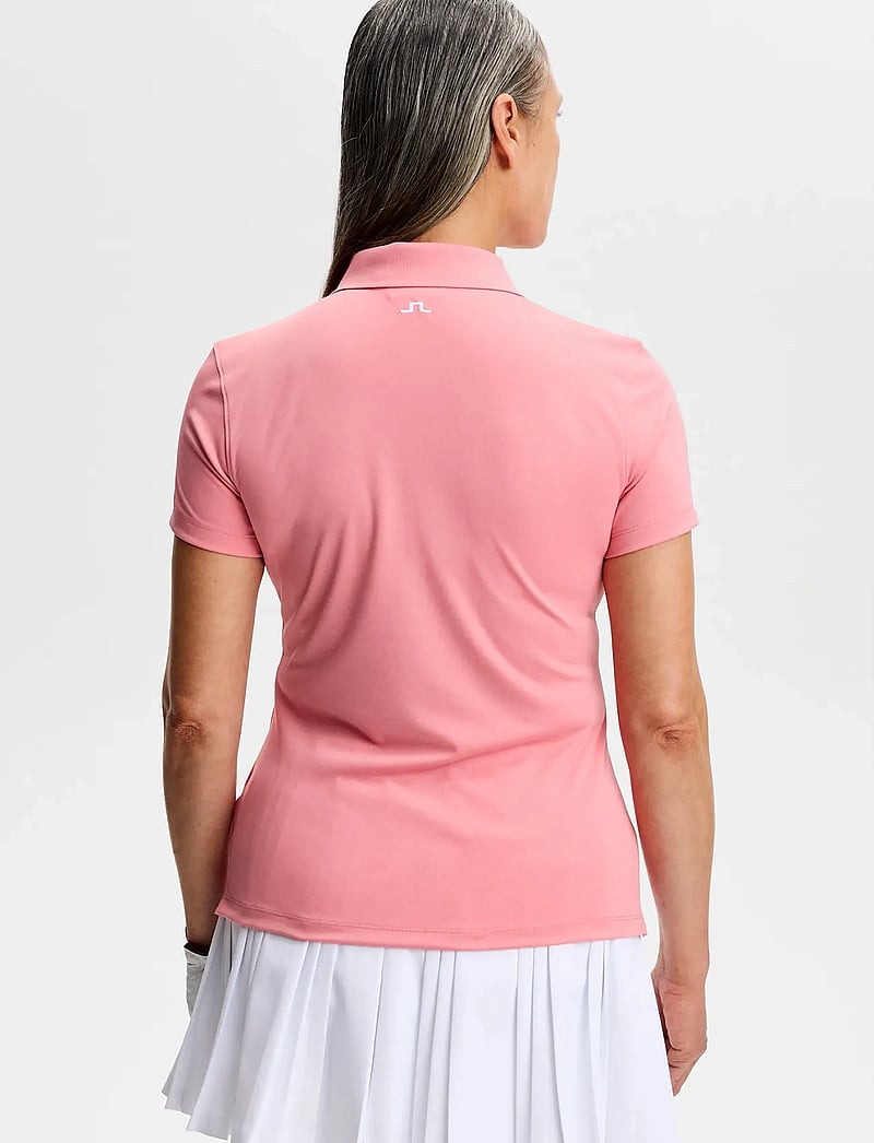 J. Lindeberg - Tour Tech Polo - toppar & t-shirts - flamingo plume - 3