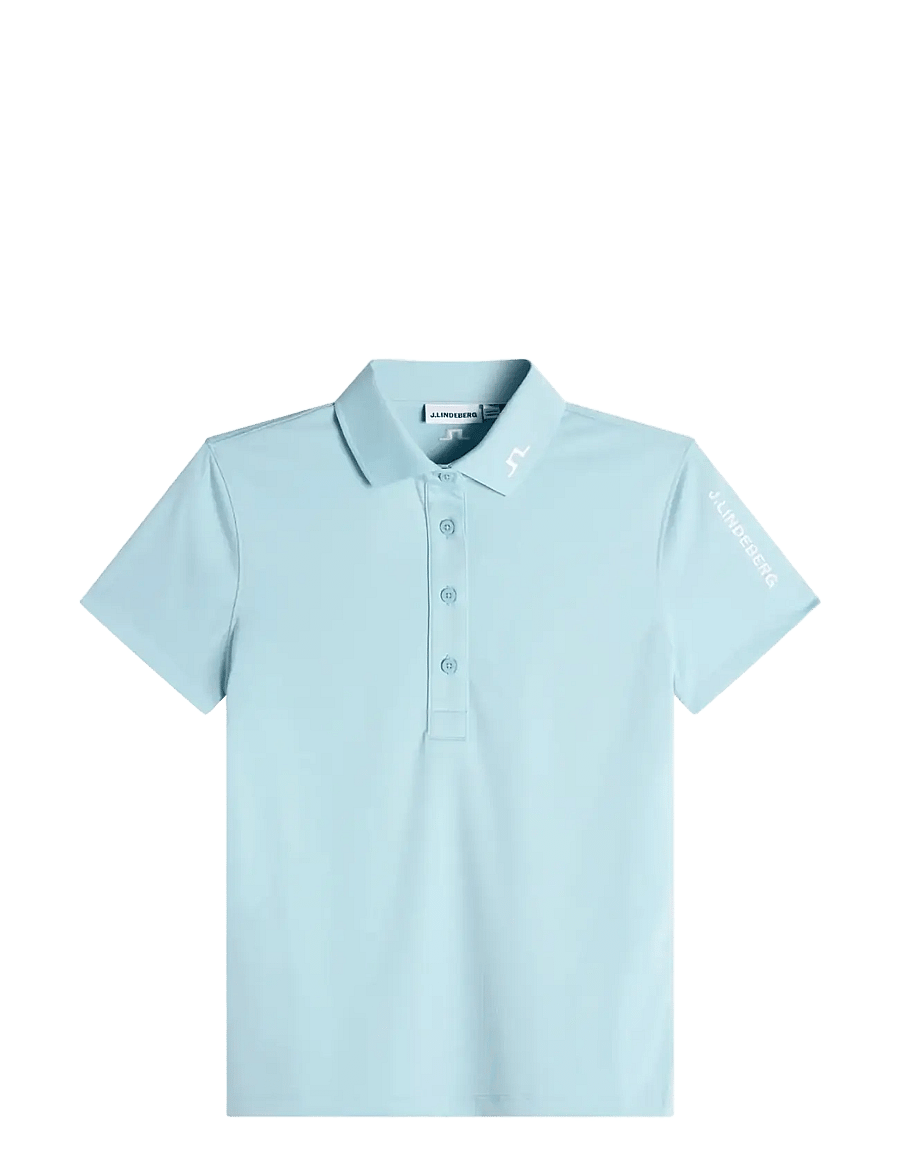 J. Lindeberg - Tour Tech Polo - oberteile & t-shirts - forget-me-not - 0