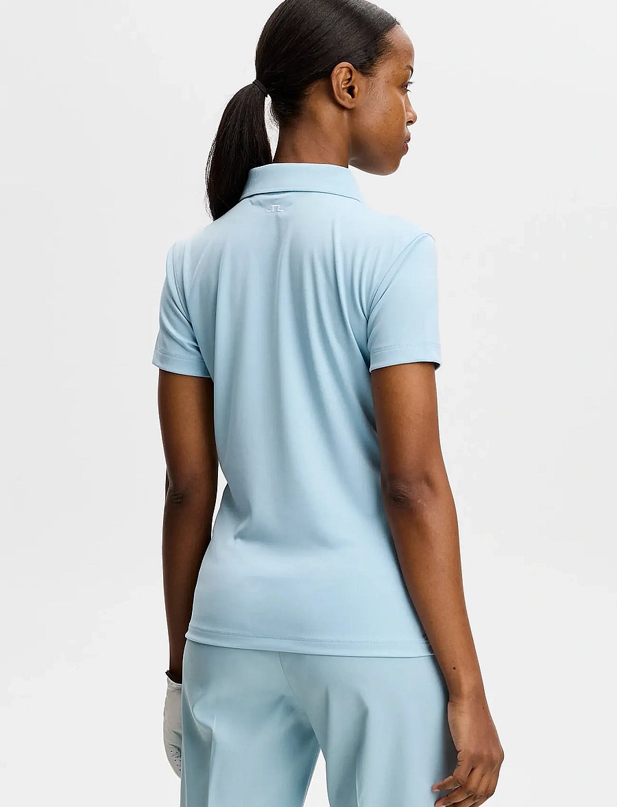 J. Lindeberg - Tour Tech Polo - oberteile & t-shirts - forget-me-not - 2