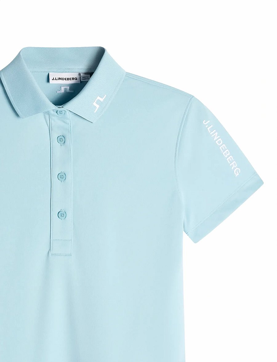 J. Lindeberg - Tour Tech Polo - oberteile & t-shirts - forget-me-not - 5