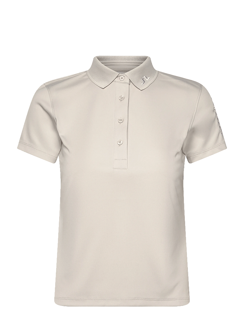 J. Lindeberg - Tour Tech Polo - toppar & t-shirts - moonbeam - 1