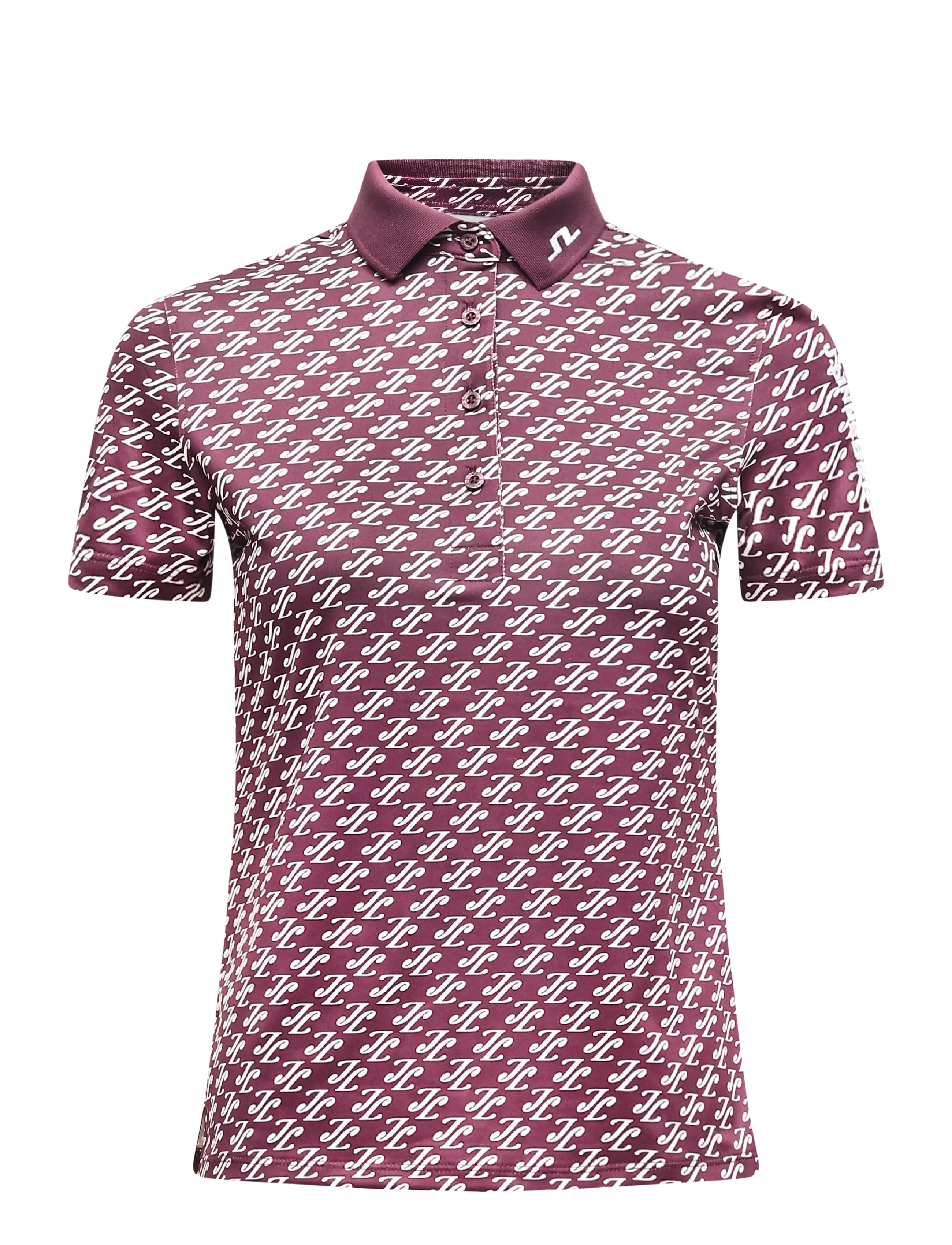 J. Lindeberg TOUR TECH PRINT POLO - J.Lindeberg - CARDI JACQUARD S - WINETASTING / burgundy
