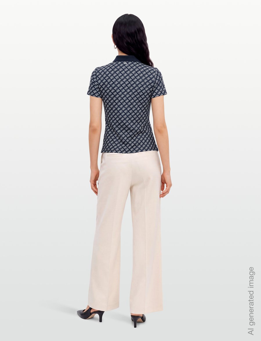 J. Lindeberg - Tour Tech Print Polo - oberteile & t-shirts - cardi jacquard s - jl navy - 4