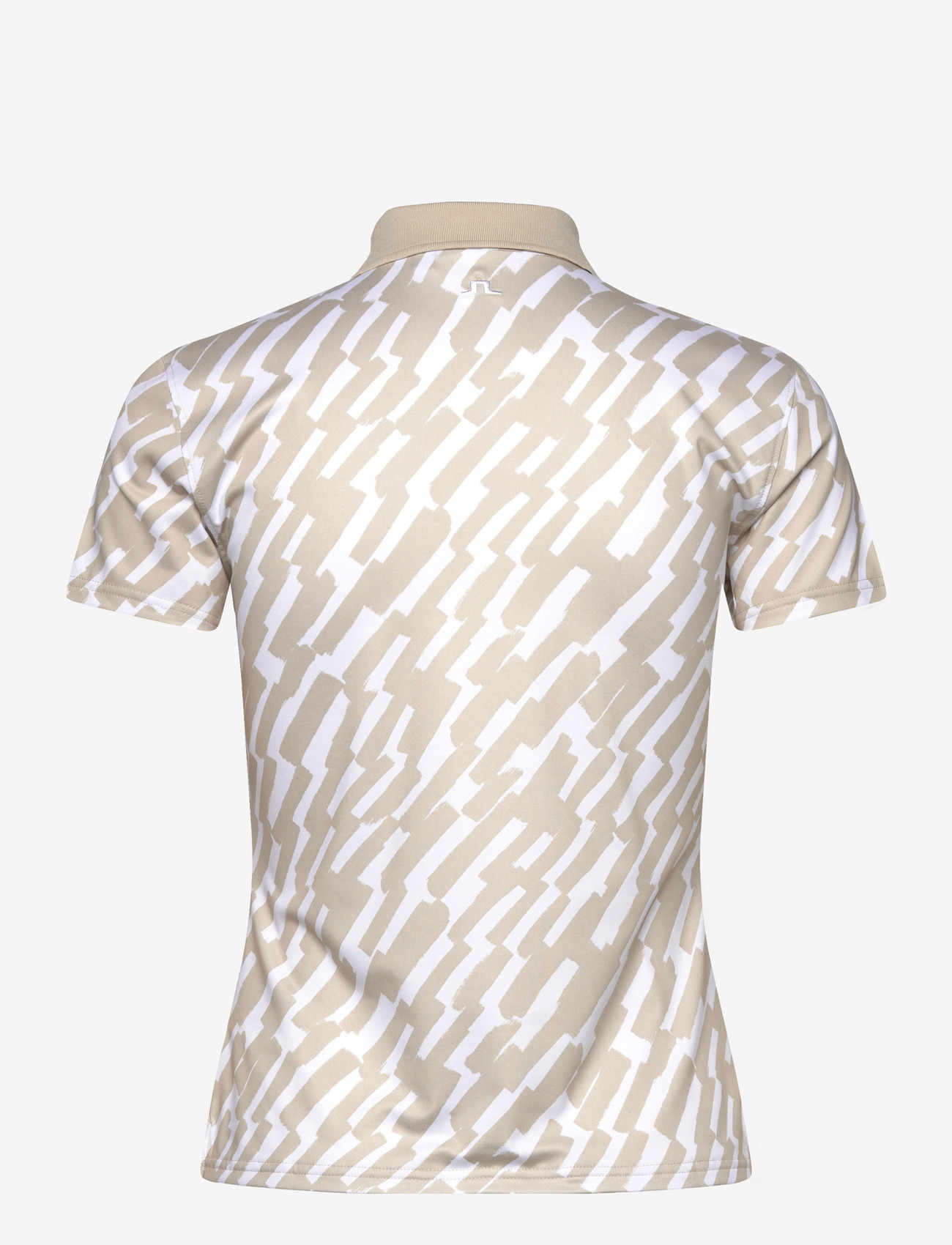 J. Lindeberg - Tour Tech Print Polo - alussärgid ja t-särgid - oak island fossil m - 2