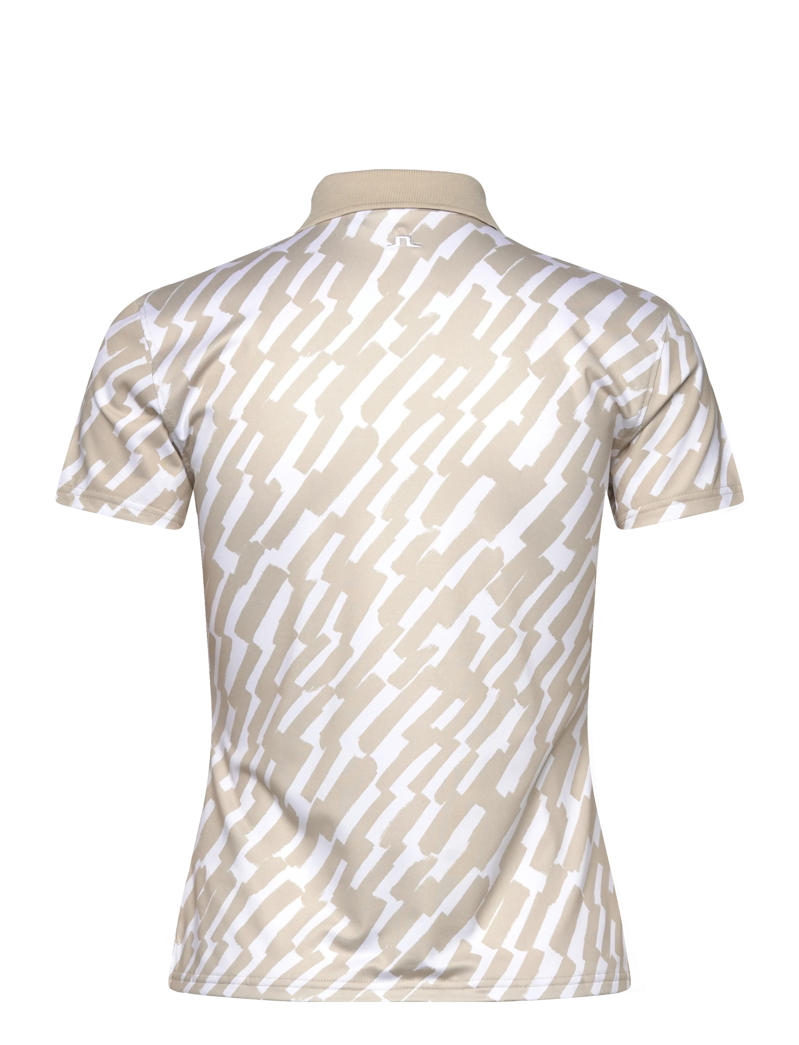 J. Lindeberg - Tour Tech Print Polo - alussärgid ja t-särgid - oak island fossil m - 2