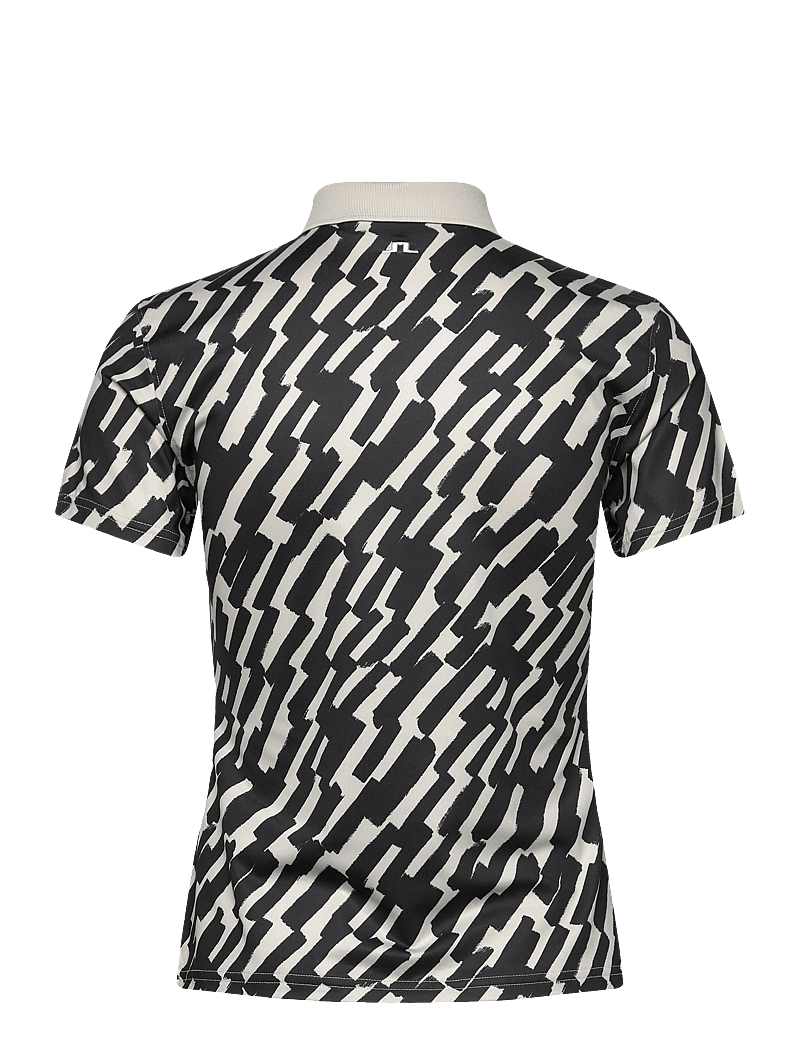 J. Lindeberg - Tour Tech Print Polo - alussärgid ja t-särgid - oak moonbeam m - 2