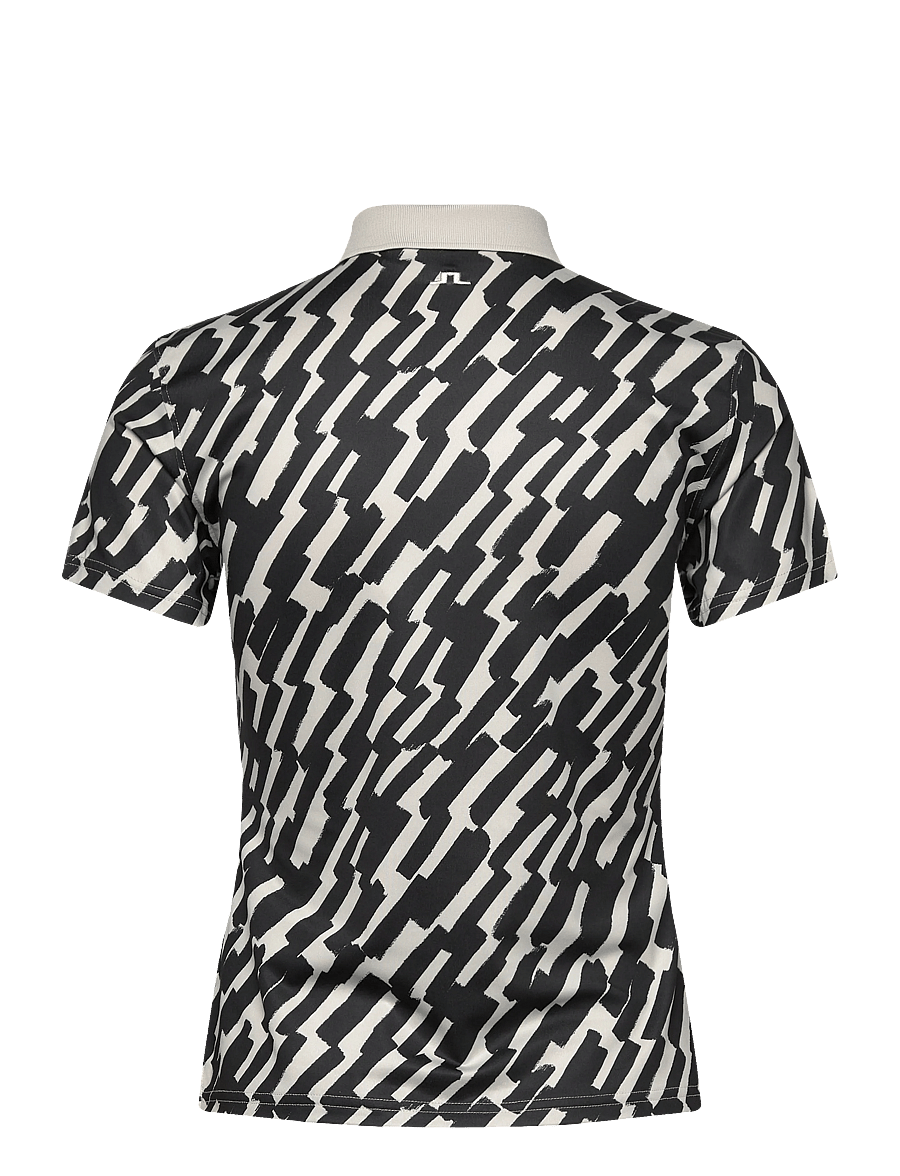 J. Lindeberg - Tour Tech Print Polo - koszulki polo - oak moonbeam m - 2