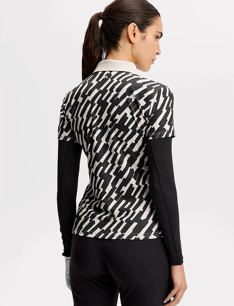 J. Lindeberg - Tour Tech Print Polo - alussärgid ja t-särgid - oak moonbeam m - 3