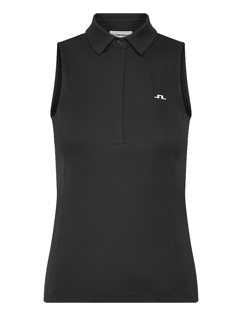 J. Lindeberg - Dena Sleeveless Polo - tank tops - black - 1