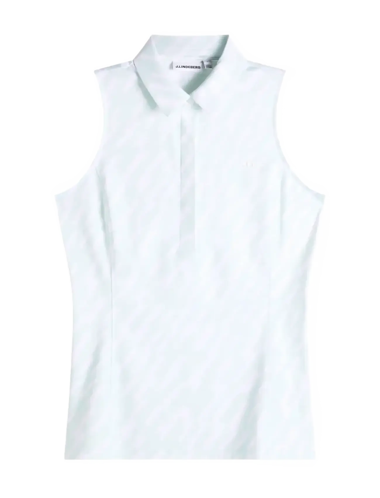 J. Lindeberg Dena Print Sleeveless Polo - J.Lindeberg - OAK SKYLIGHT M / blue