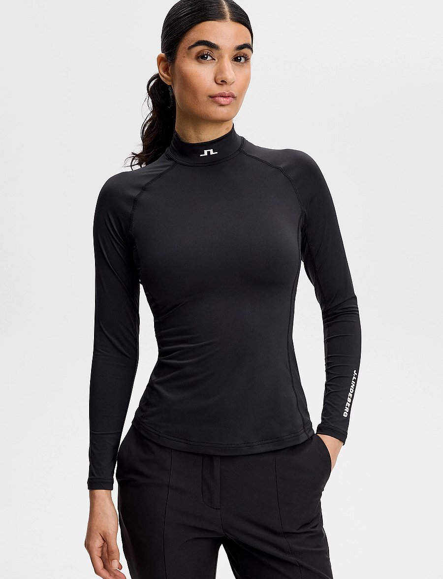 J. Lindeberg - ELLA COMPRESSION TOP - funktionsunterwäsche - oberteile - black - 0