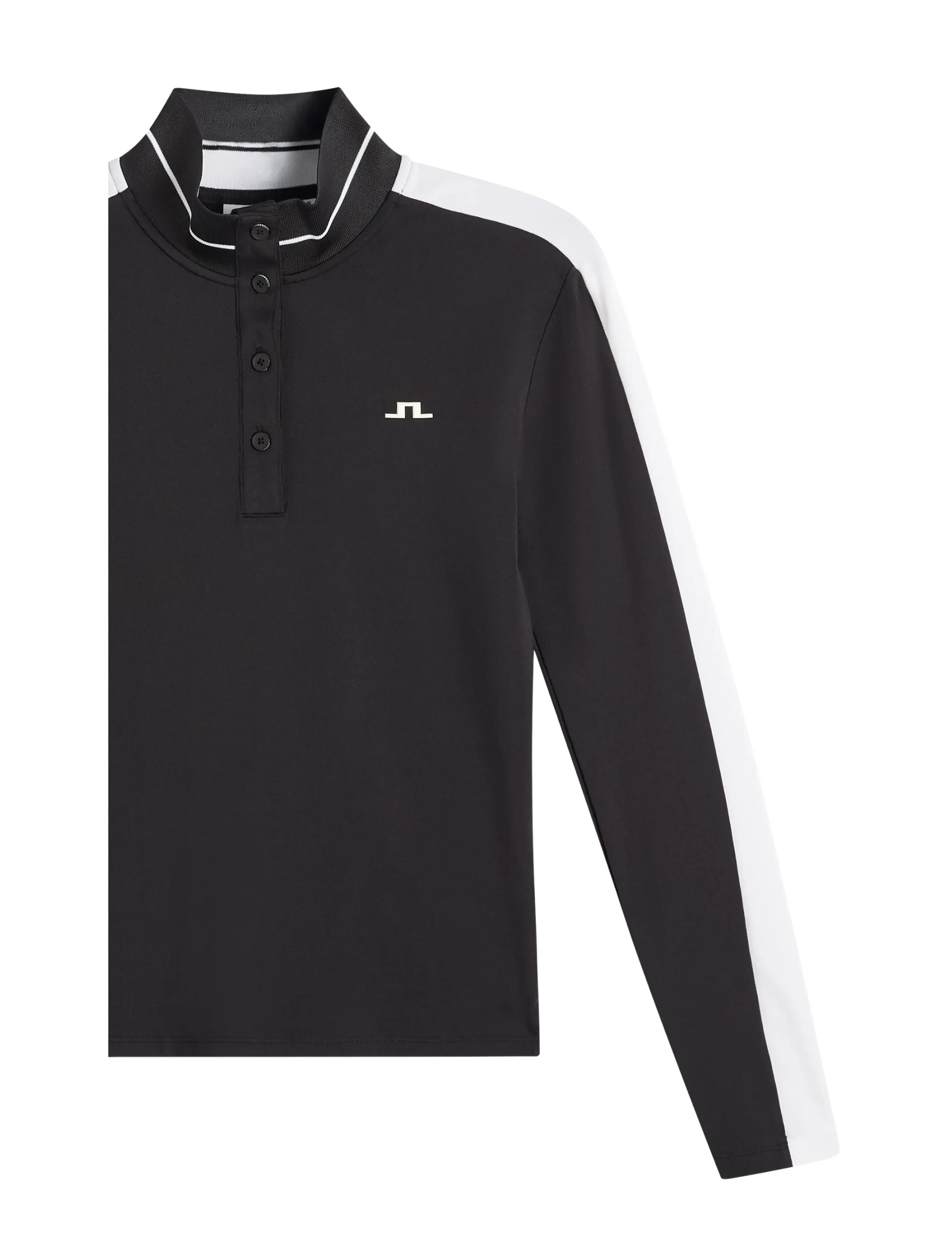 J. Lindeberg - HERTTA LONG SLEEVE POLO - långärmade tröjor - black - 2