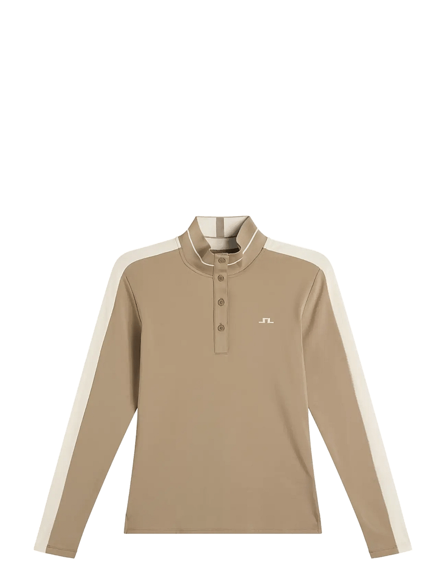 J. Lindeberg - HERTTA LONG SLEEVE POLO - langarmshirts - brindle - 1