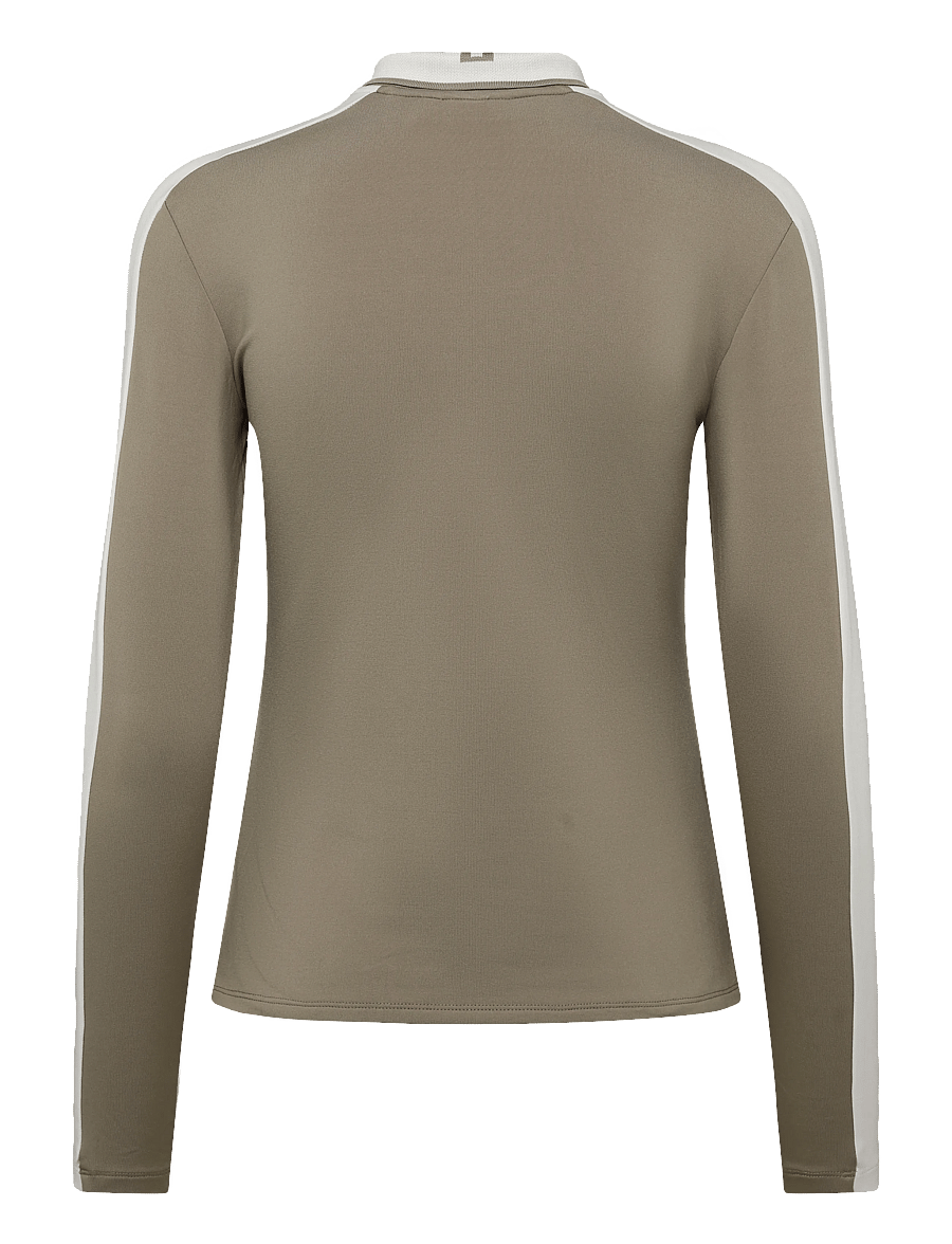 J. Lindeberg - HERTTA LONG SLEEVE POLO - pikkade varrukatega alussärgid - brindle - 2