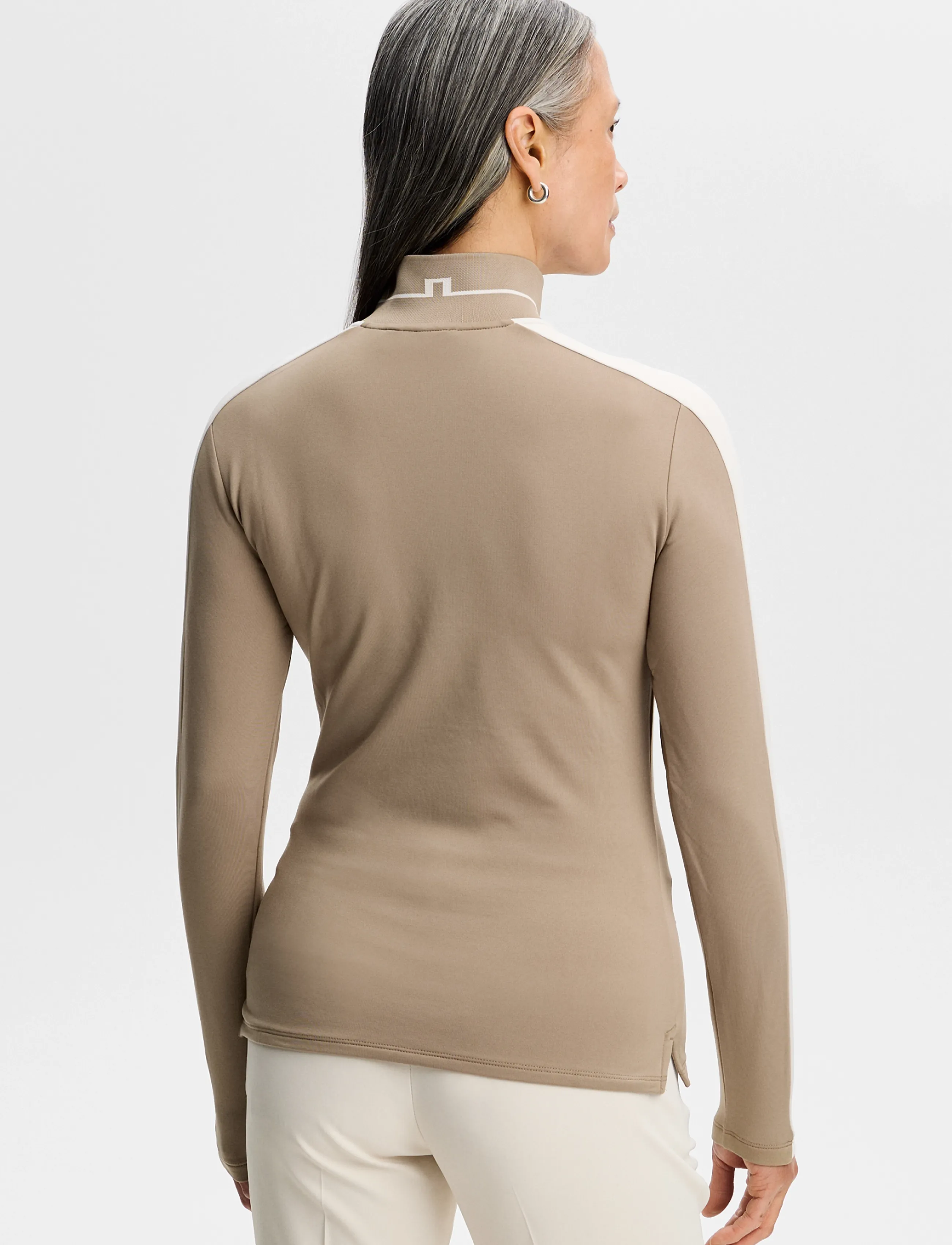 J. Lindeberg - HERTTA LONG SLEEVE POLO - langarmshirts - brindle - 2