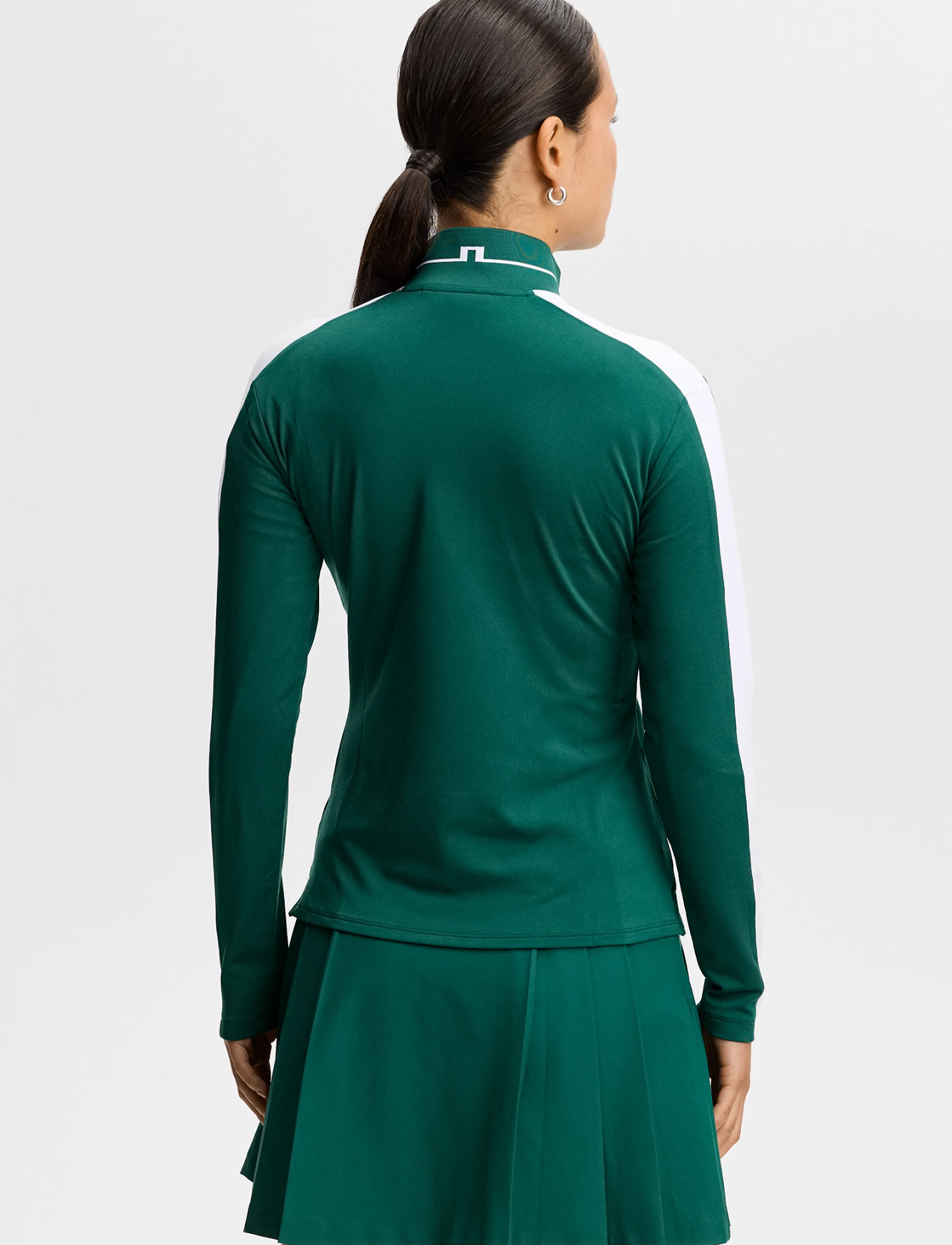J. Lindeberg - HERTTA LONG SLEEVE POLO - långärmade tröjor - forest biome - 3