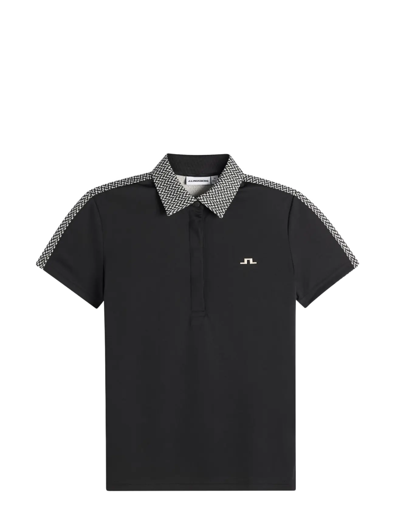 J. Lindeberg CARA POLO PRINT - Kläder - BLACK / black