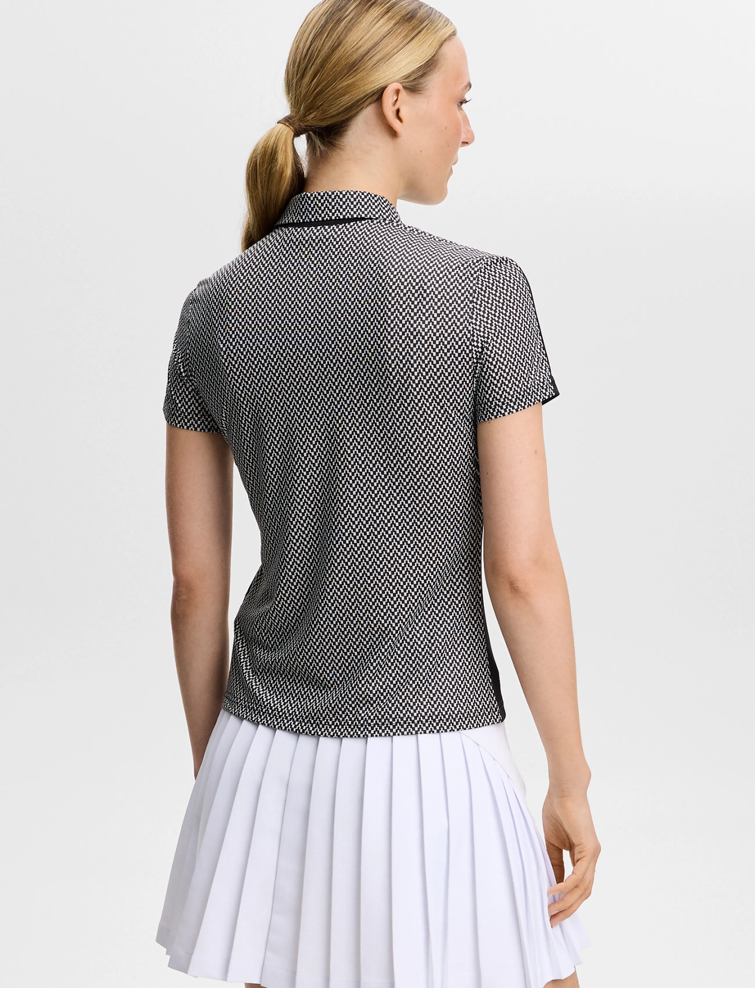 J. Lindeberg - CARA POLO PRINT - toppar & t-shirts - black - 3