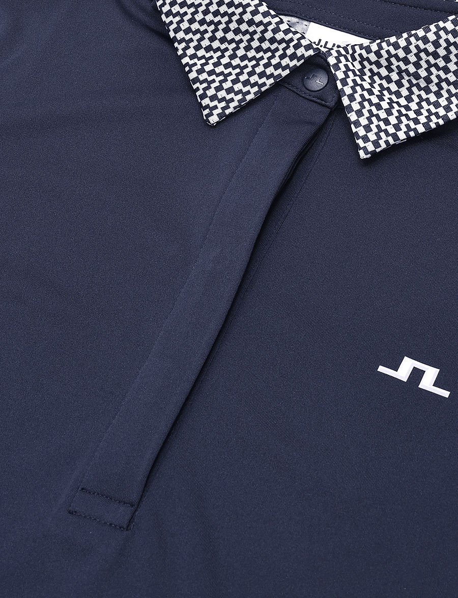 J. Lindeberg - CARA POLO PRINT - toppe & t-shirts - jl navy - 2