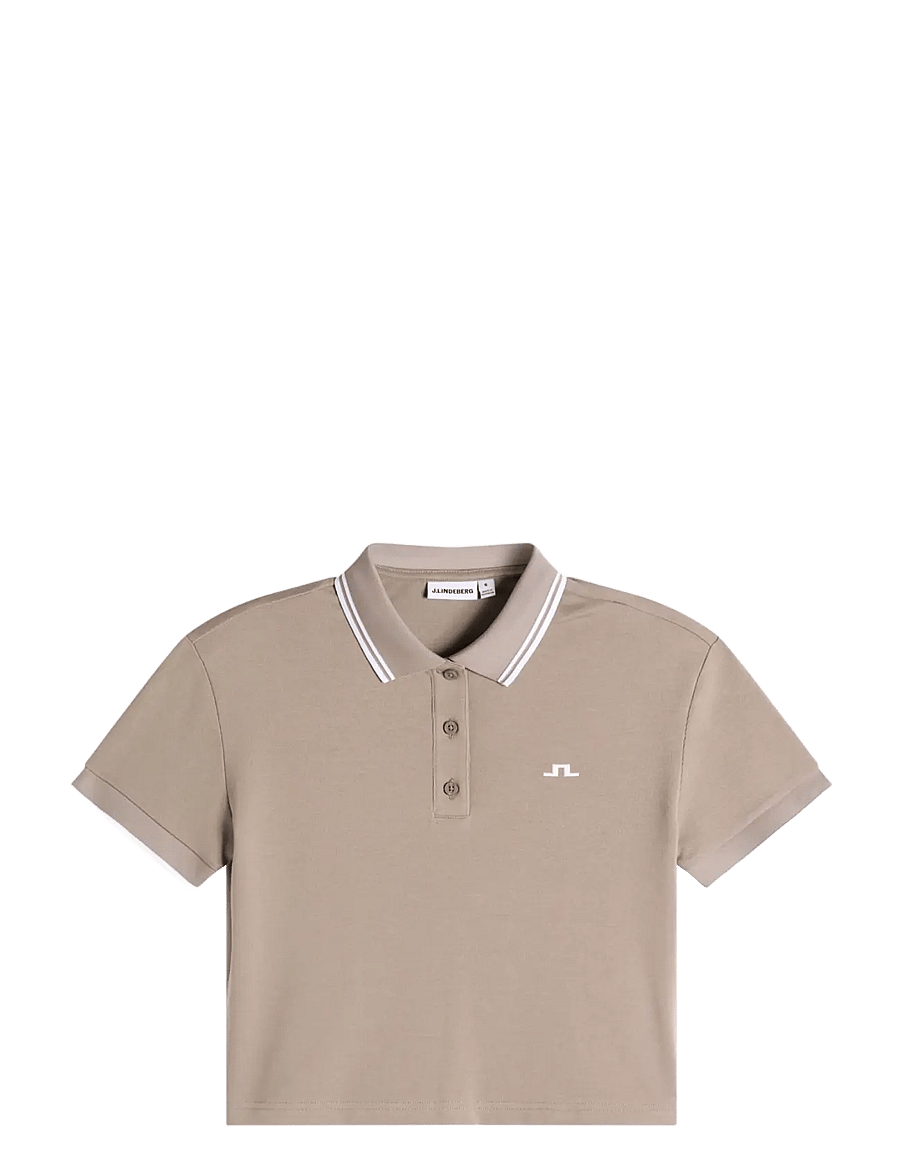 J. Lindeberg - CLARIS POLO - crop-tops - brindle - 1