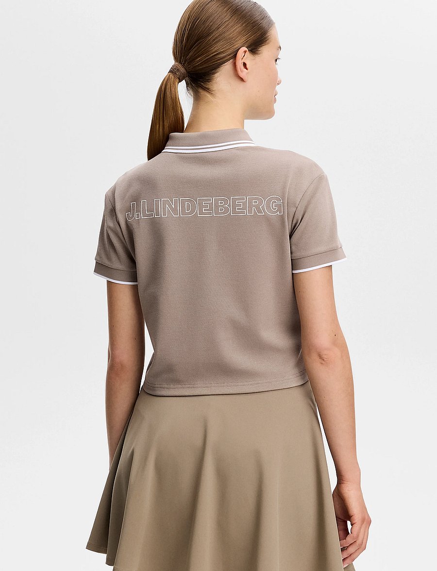 J. Lindeberg - CLARIS POLO - crop-tops - brindle - 3