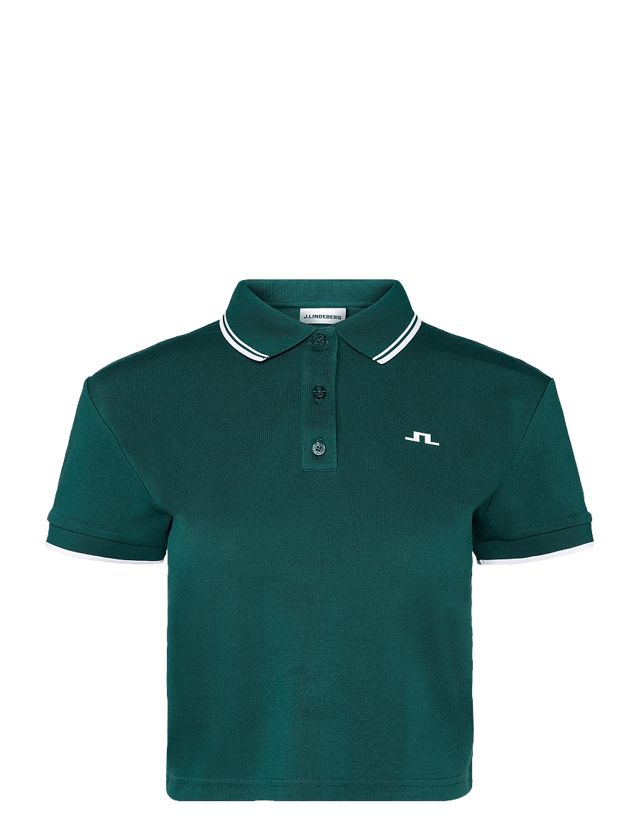 J. Lindeberg - Claris Polo - crop-tops - forest biome - 0