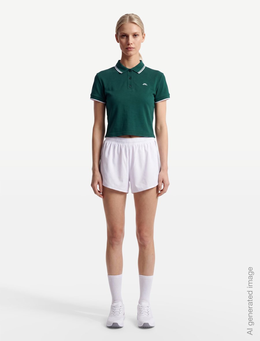 J. Lindeberg - CLARIS POLO - crop-tops - forest biome - 0