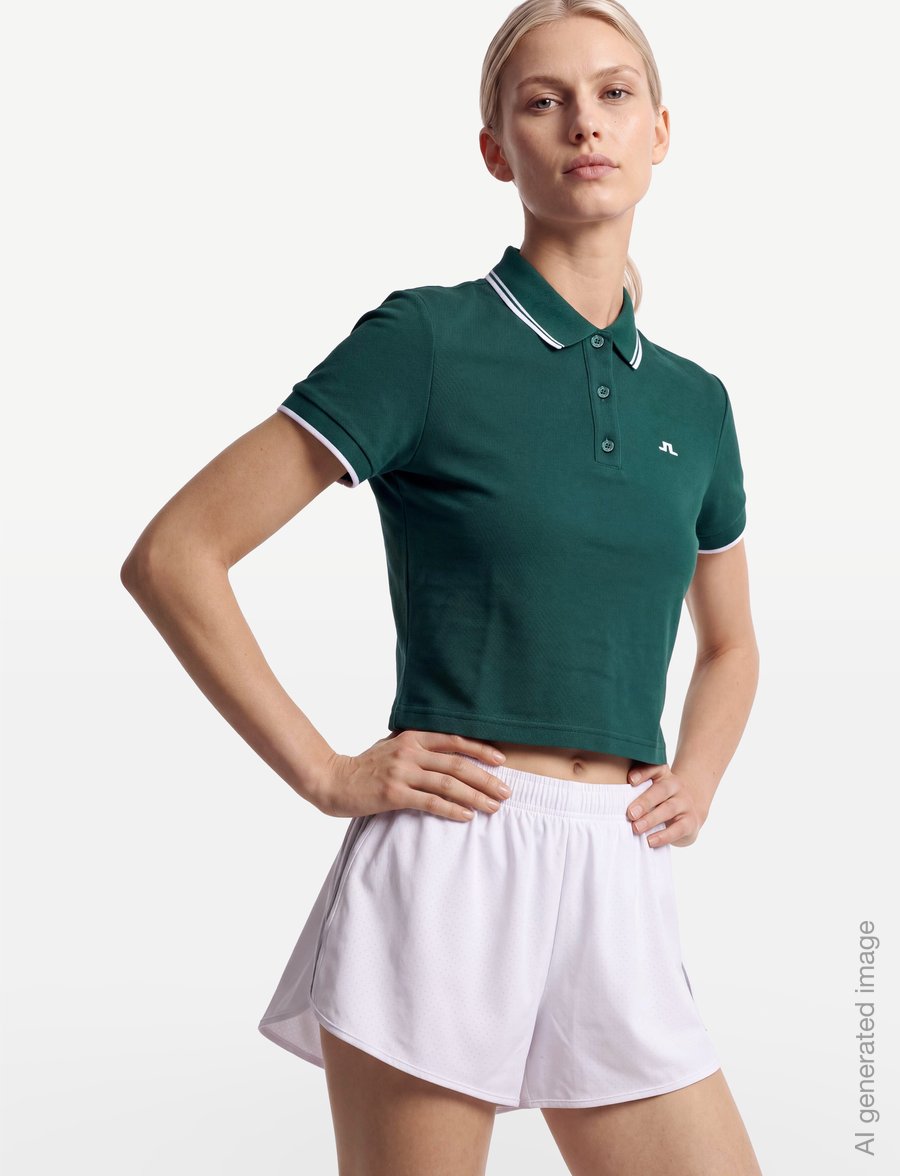 J. Lindeberg - CLARIS POLO - crop-tops - forest biome - 3