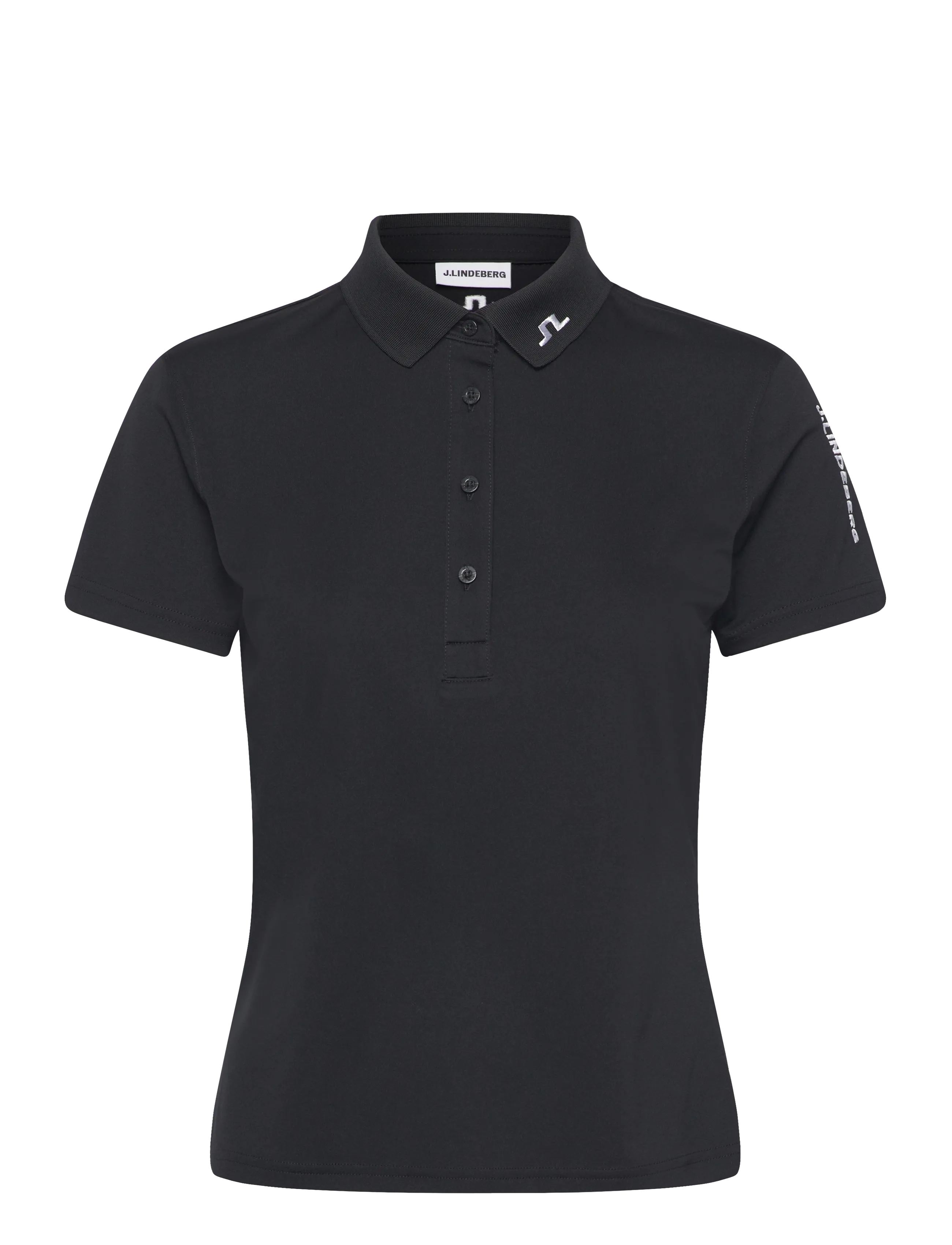 J. Lindeberg - Tour Tech Polo - toppe & t-shirts - black - 1